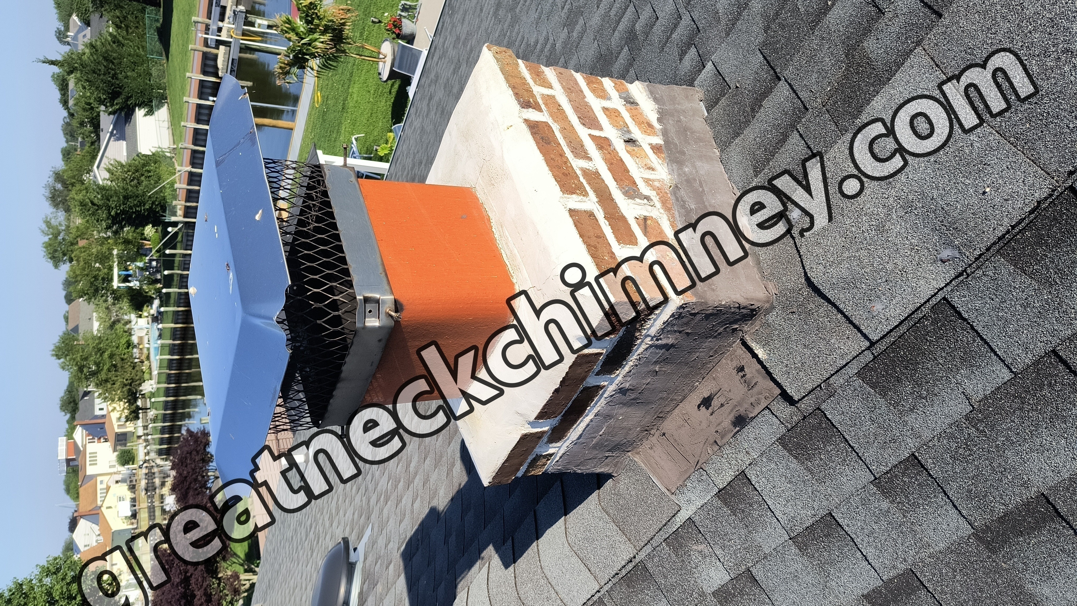Full chimney masonry rebuild and restoration in Great Neck, NY